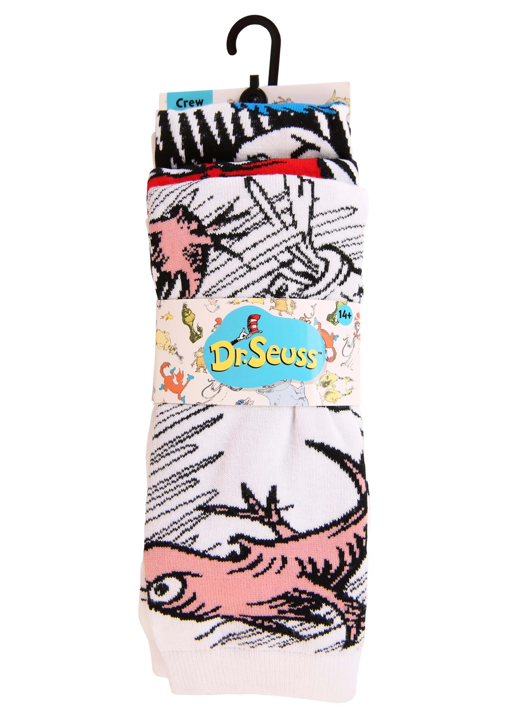 Erwachsene 3 Paar Die Katze im Hut Crew Socken Set - Bild 6 von 10