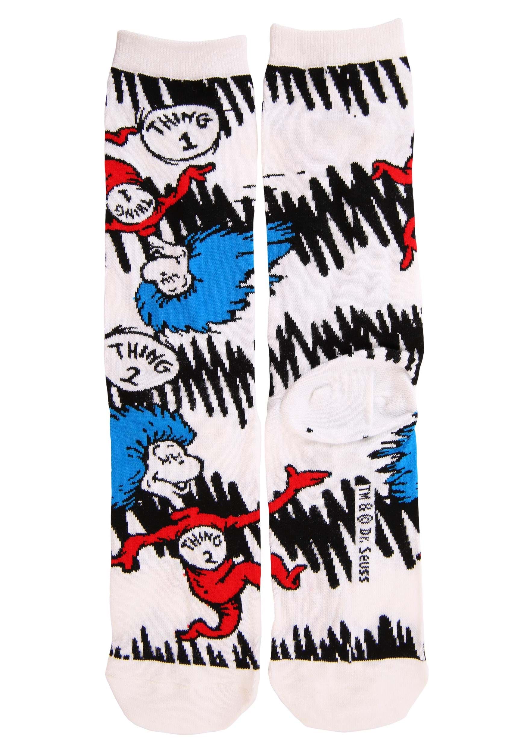 Erwachsene 3 Paar Die Katze im Hut Crew Socken Set - Bild 9 von 10