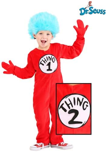Toddler Thing 1 2 Deluxe Costume