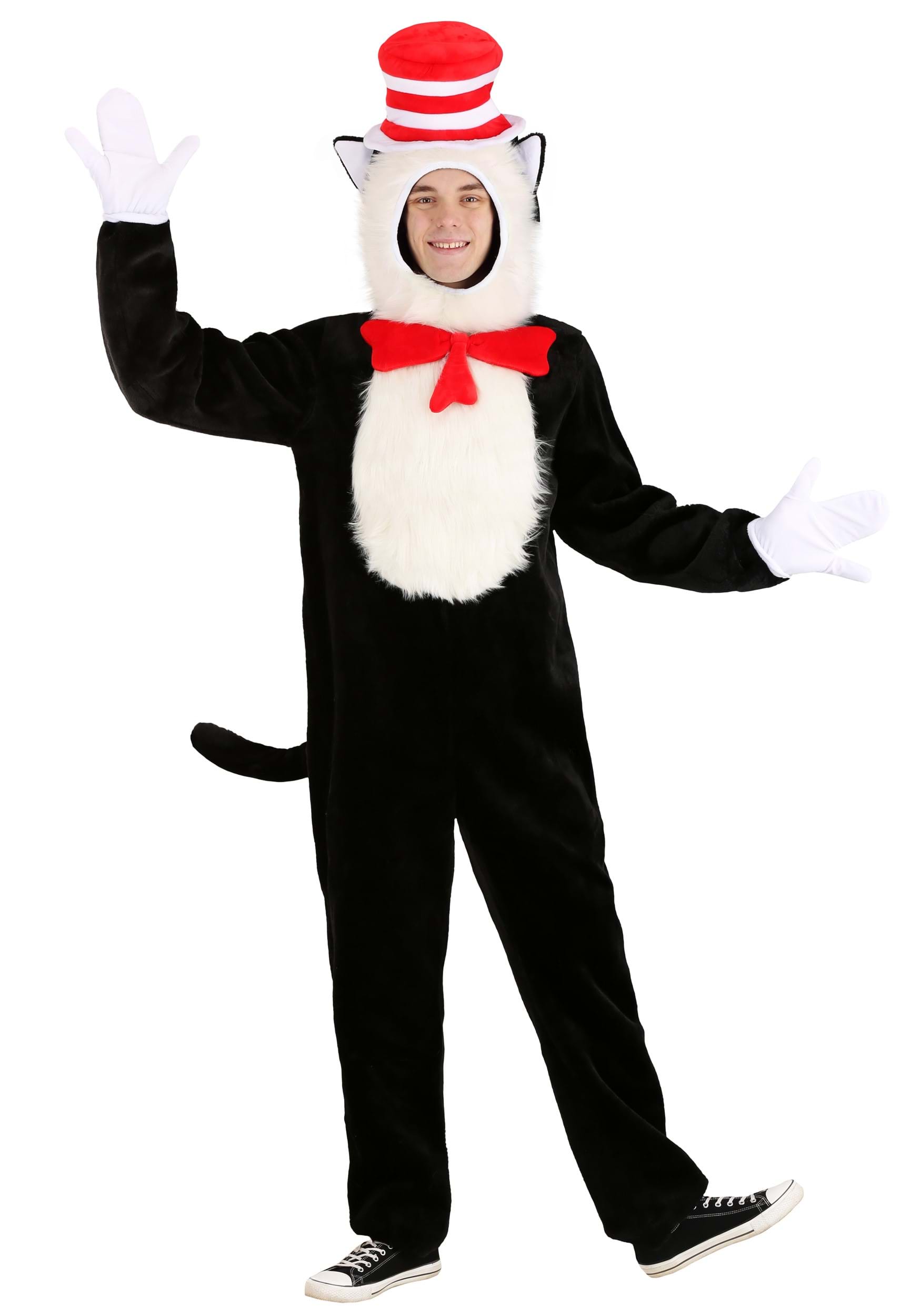 Photos - Fancy Dress CATerpillar FUN Costumes Premium Cat in the Hat Adult Costume Black/Red/White 