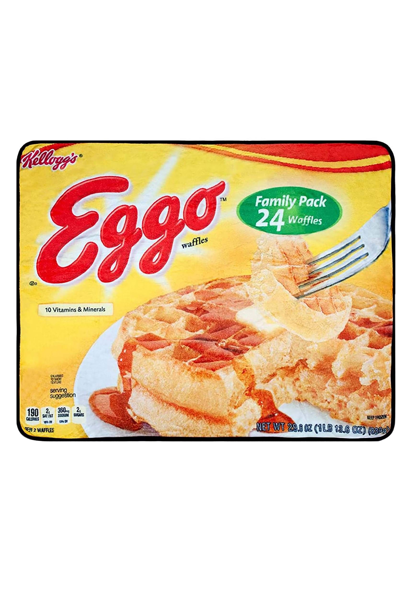 Kelloggs Eggo Waffles Box Blanket