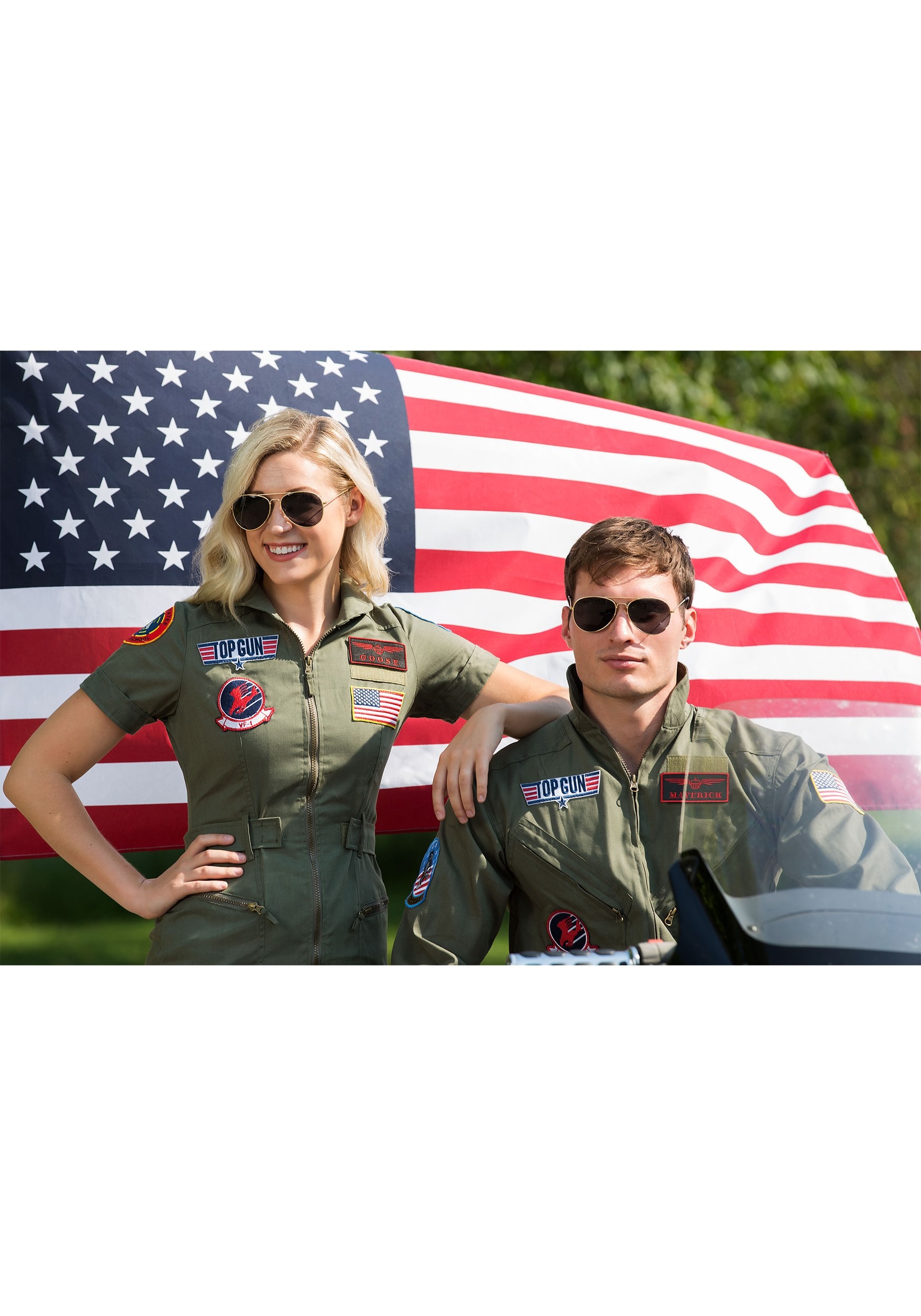 Top Gun Costume Flight Suit for Men
