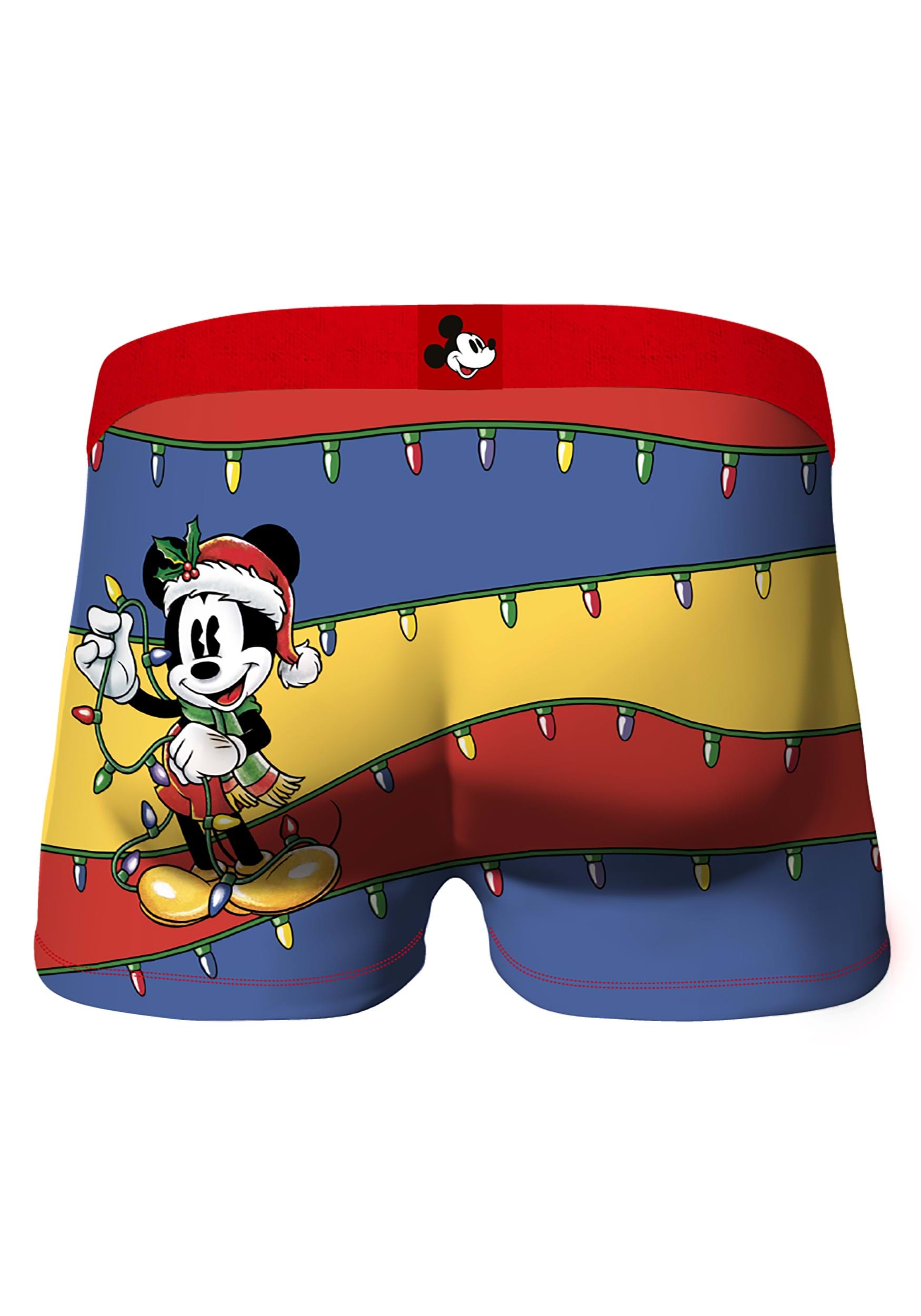Crazy Boxer Holiday Mickey Men's 2 Pack Boxer Briefs