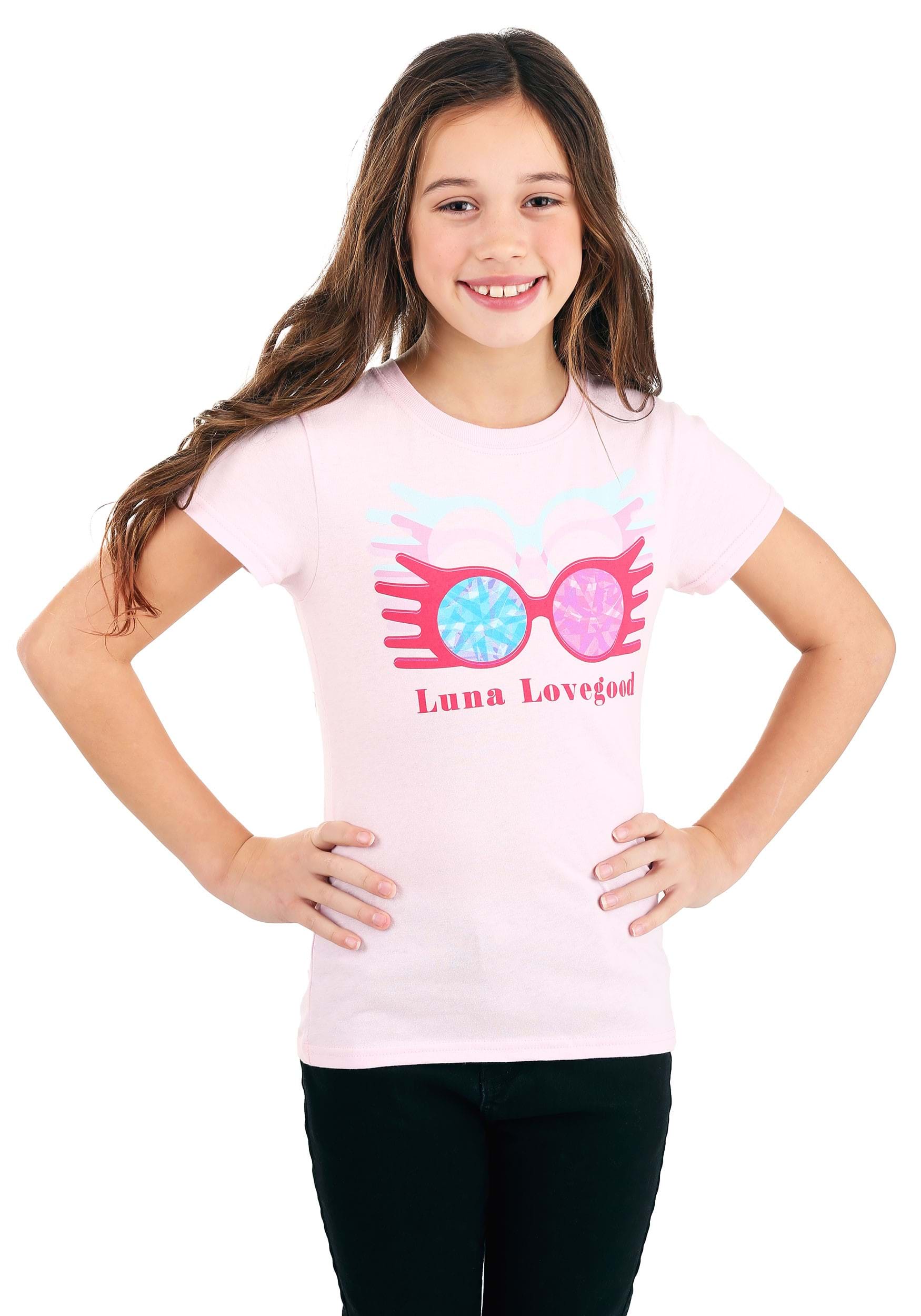 Luna Lovegood Glasses Girls Pink T-Shirt