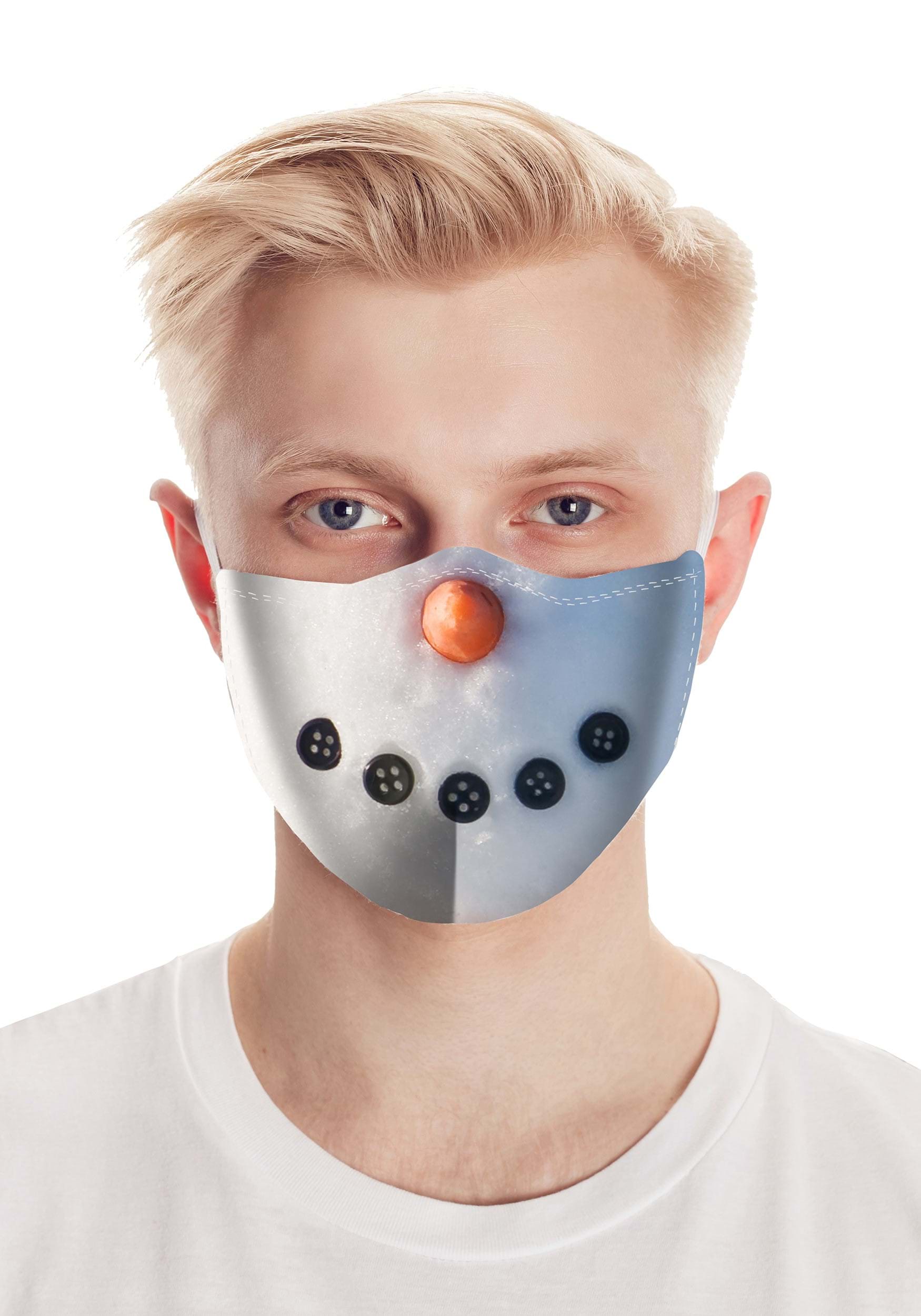 Adult Snowman Face Mask