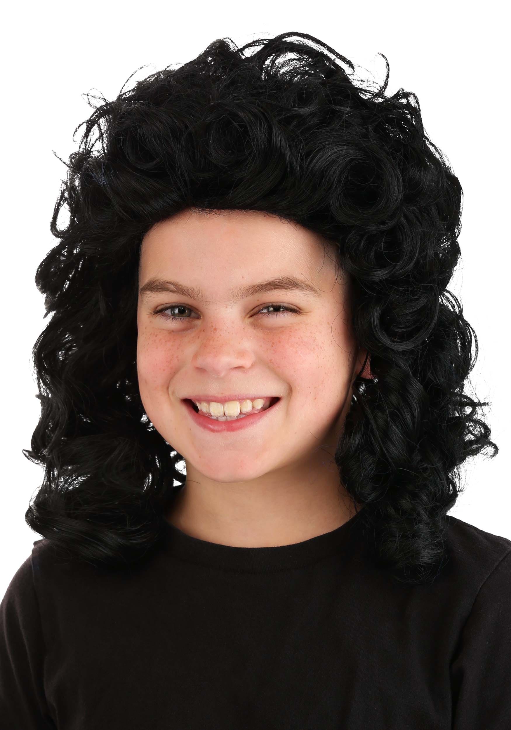 Kids Short Curly Black Pirate Wig | Costume Wigs