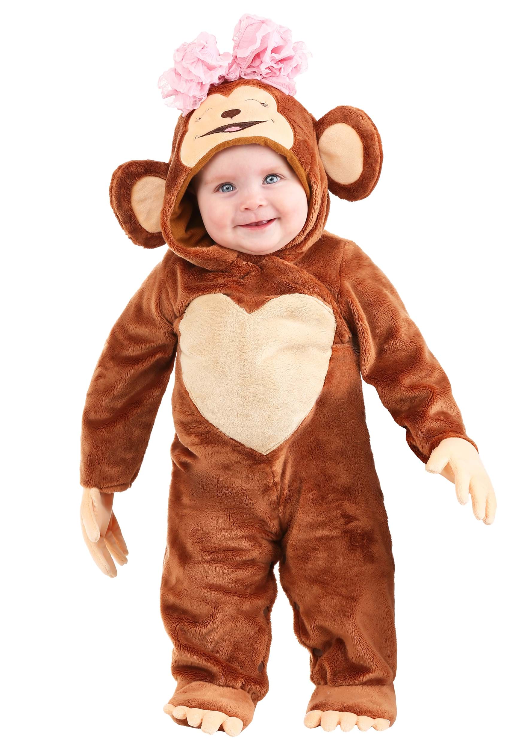 Photos - Fancy Dress FUN Costumes Cutie Monkey Infant Costume | Kid's Monkey Costumes Yellow