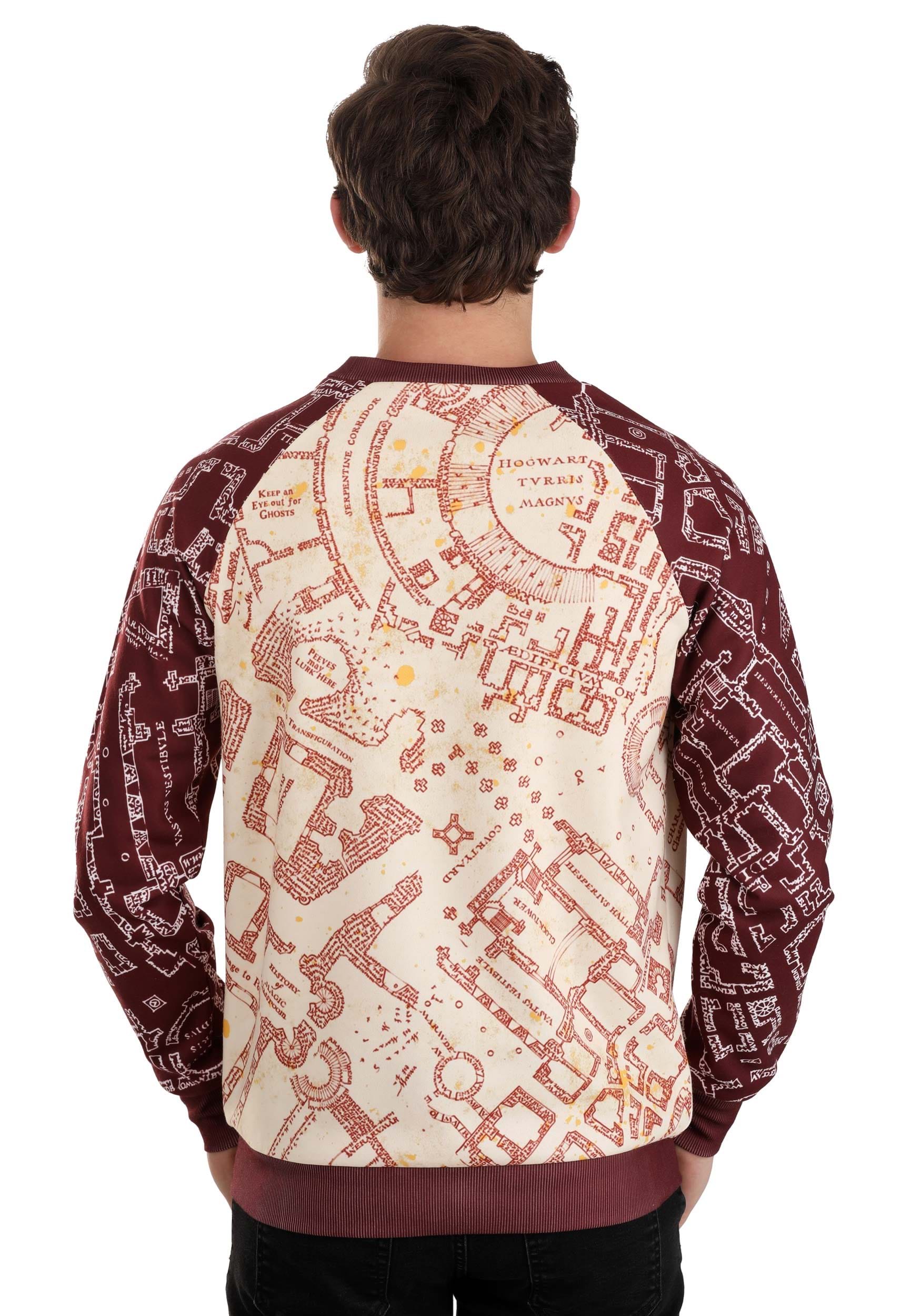 Adult HP Marauder's Map Sweatshirt , Harry Potter Gifts