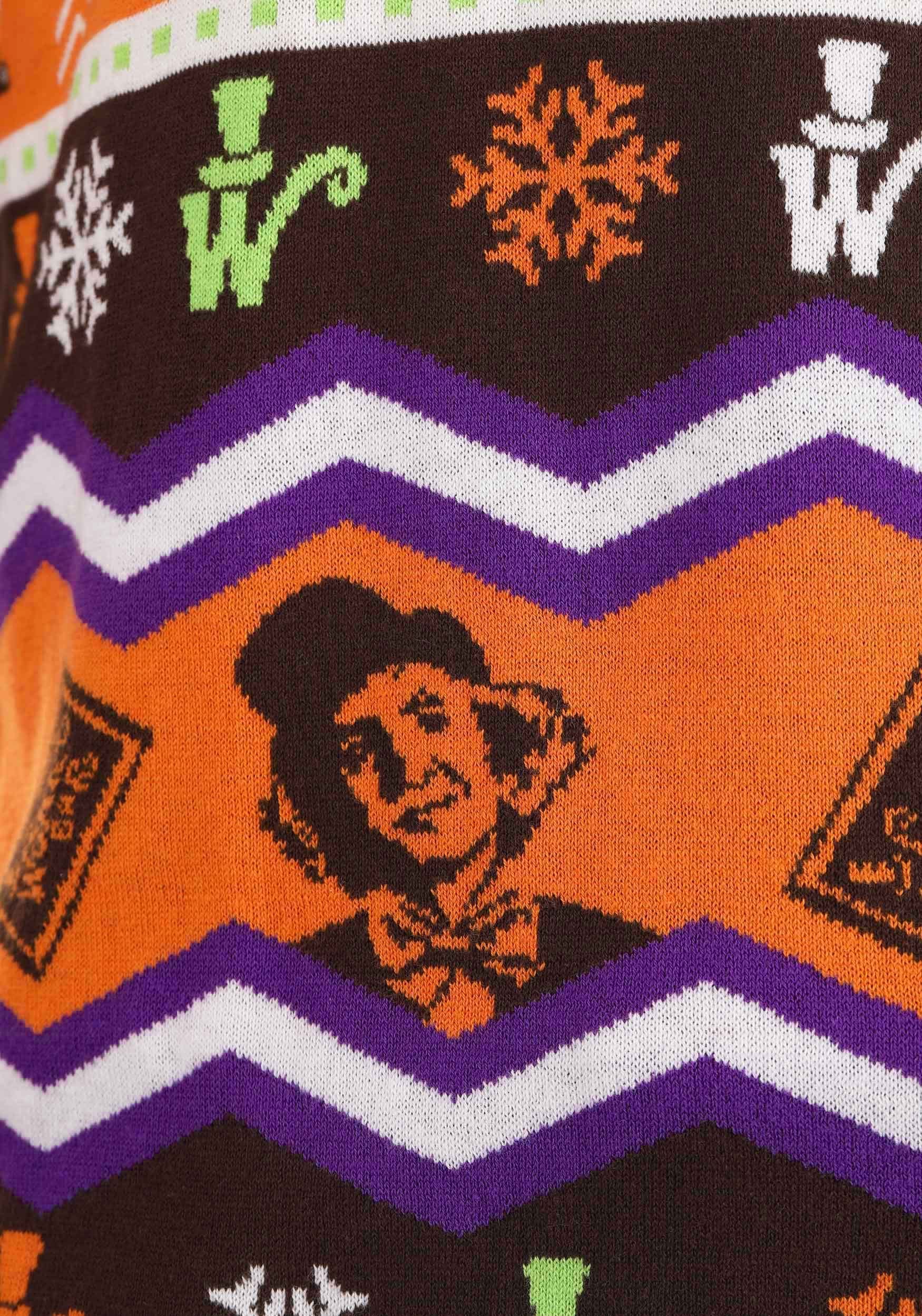 Adult Willy Wonka Ugly Sweater , Willy Wonka Apparel