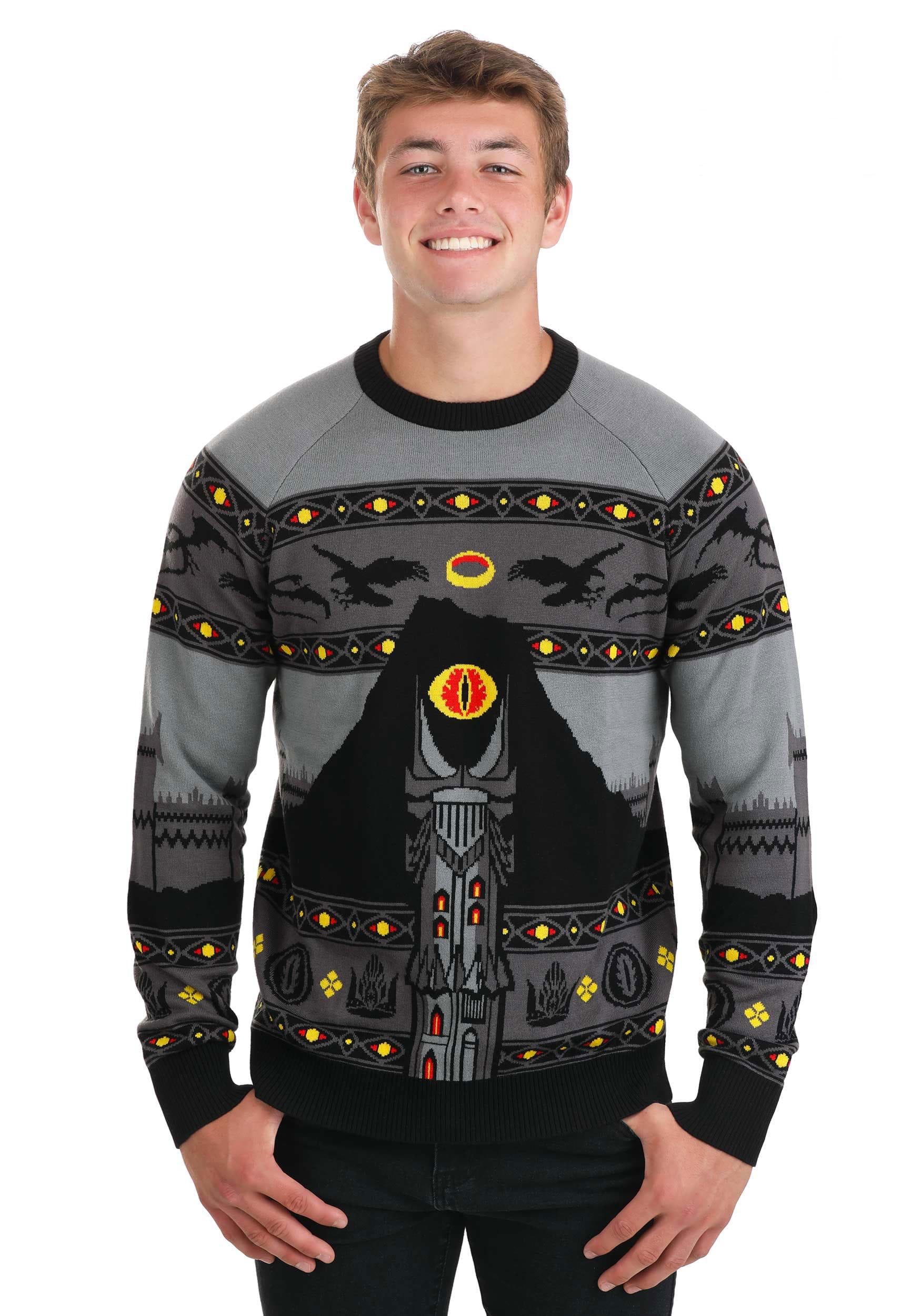 Adult Mordor Lord of the Rings Ugly Sweater | LOTR Sweaters