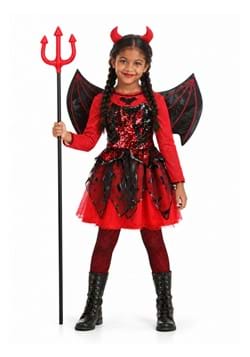 Girl's Sparkling Devil Dress Costume upd