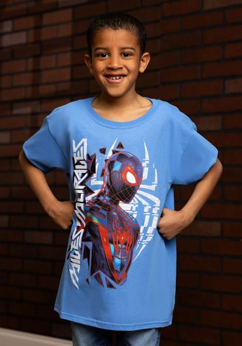 Boys Miles Morales Spider-Man Blue T-Shirt