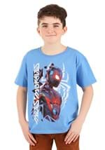 Boys Miles Morales Spider-Man Blue T-Shirt Alt 1