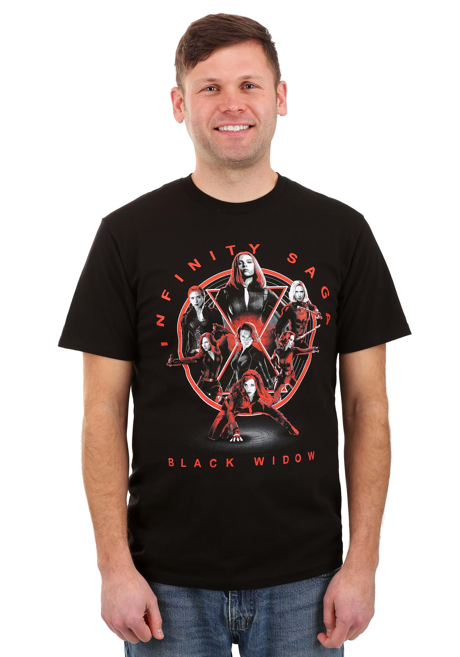 Unisex Marvel Saga Black Widow Black Shirt