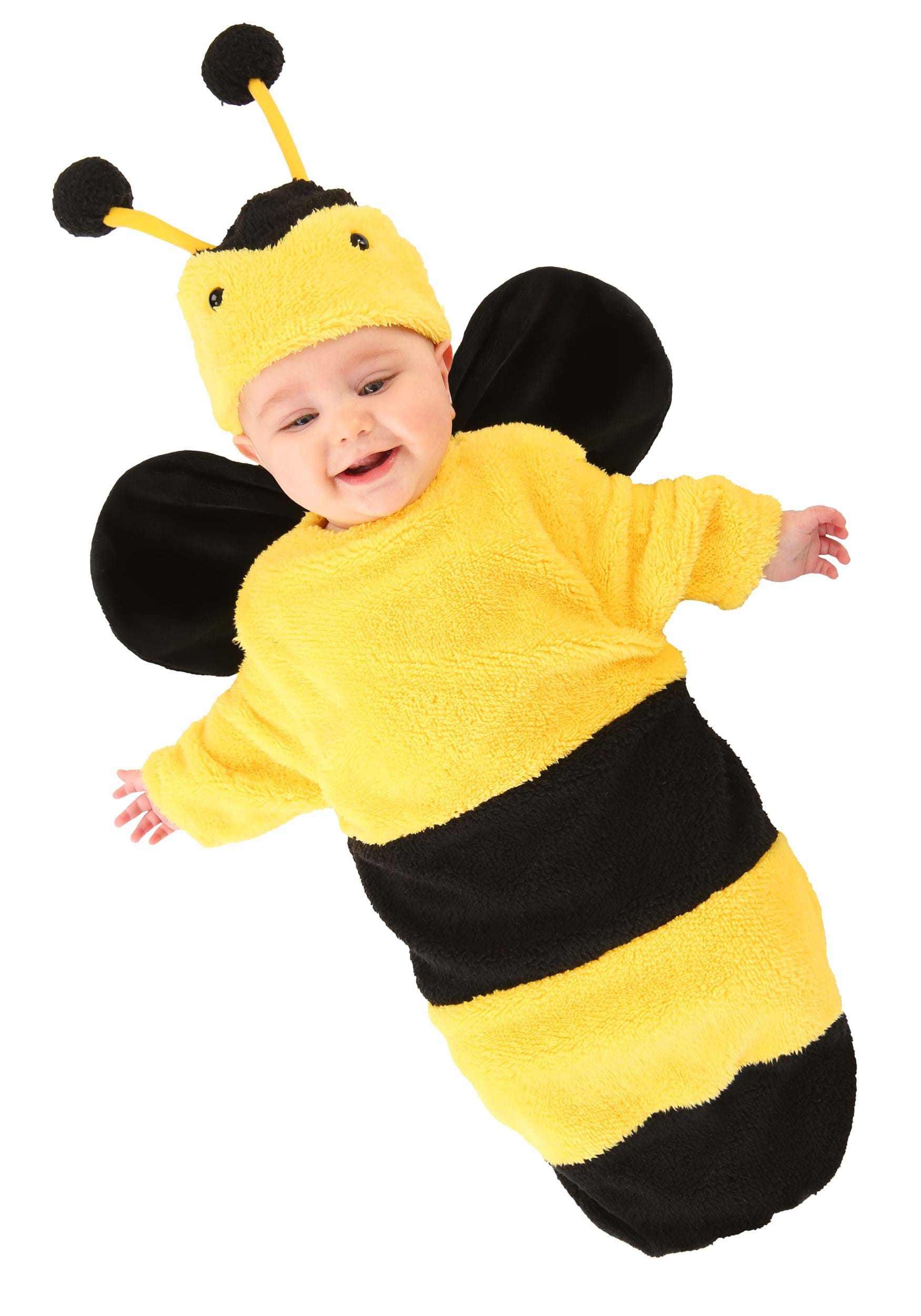 Photos - Fancy Dress FUN Costumes Plush Bumble Bee Infant Costume Black/Yellow FUN2789IN
