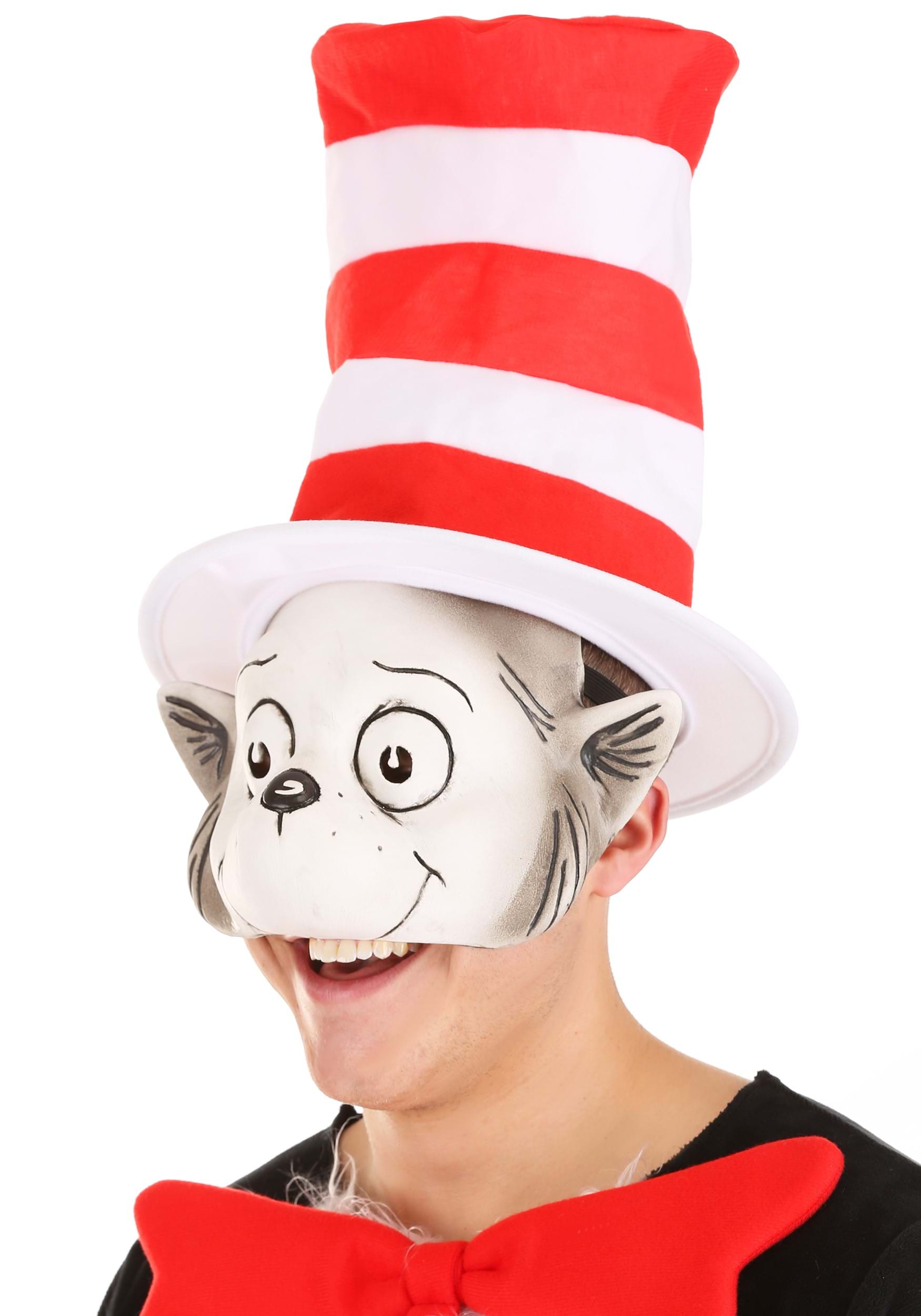The Cat In The Hat Latex Hat & Mask Costume Kit