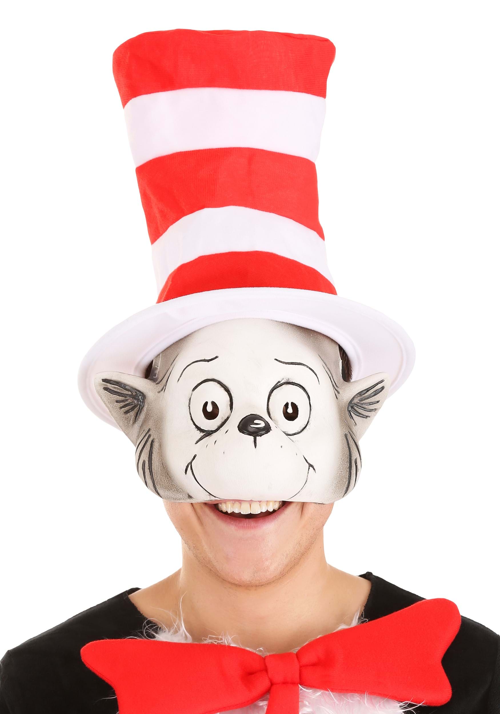 The Cat in the Hat Latex Hat & Mask Costume Kit