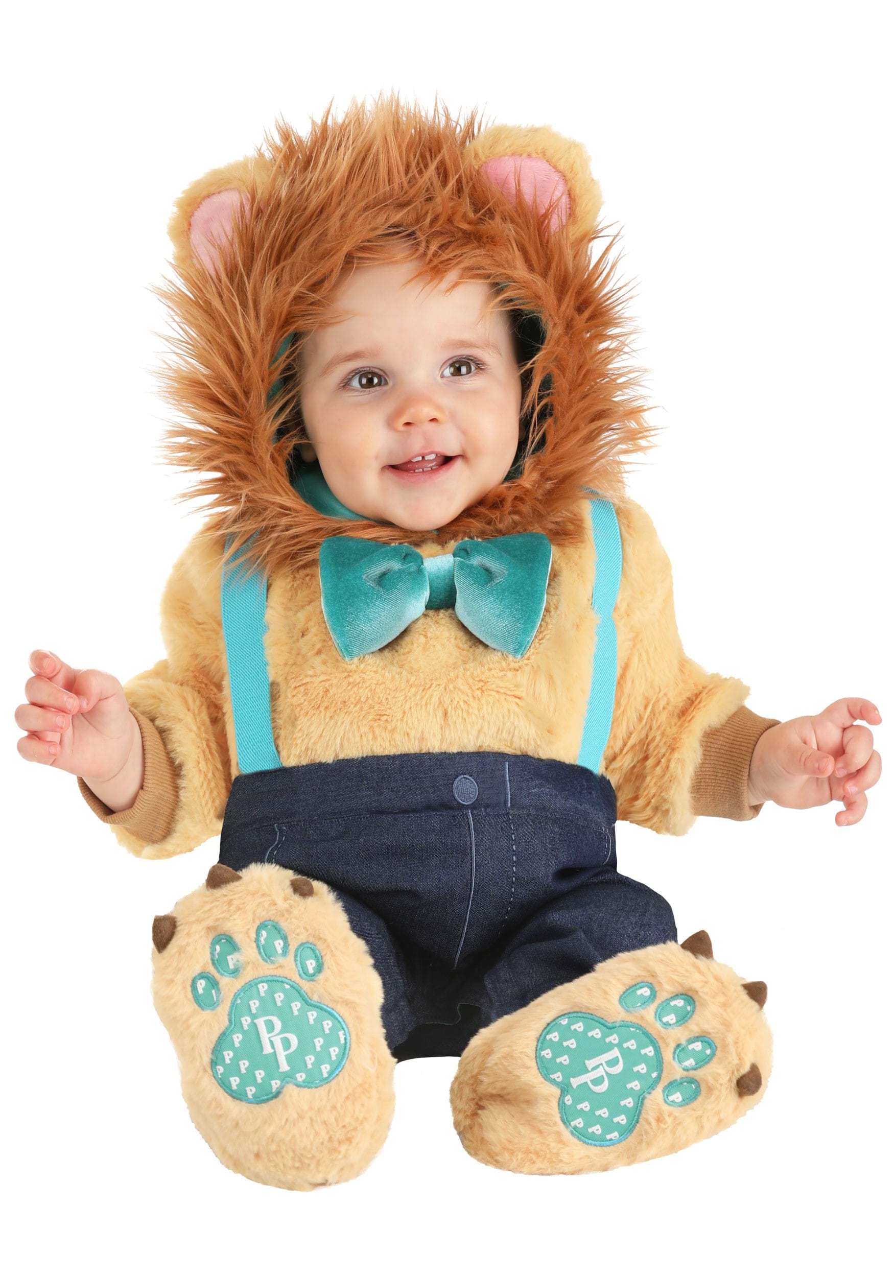Photos - Fancy Dress POSH FUN Costumes  Peanut Leo Lion Costume for Infant | Animal Costumes Blu 