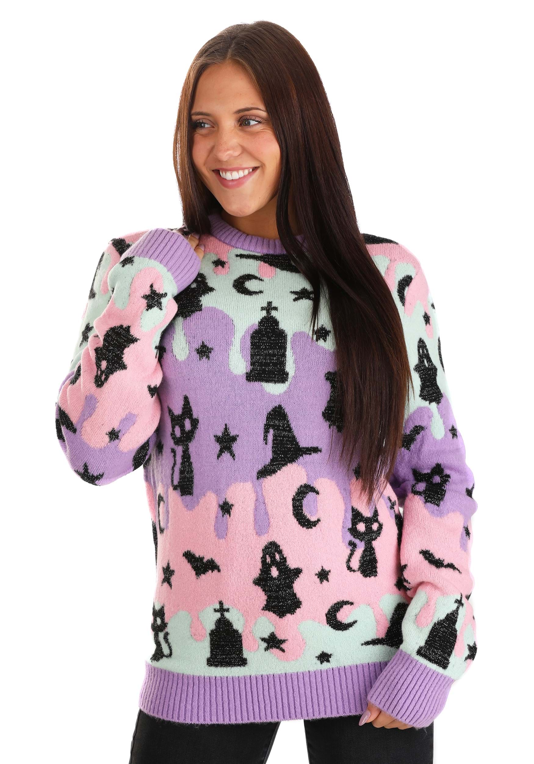 Adult Pastel Ugly Halloween Sweater | Exclusive Sweaters