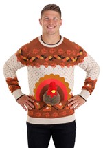 3D Turkey Ugly Holiday Sweater Alt 7