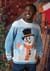 Friendly Snowman Adult Ugly Christmas Sweater Alt 1