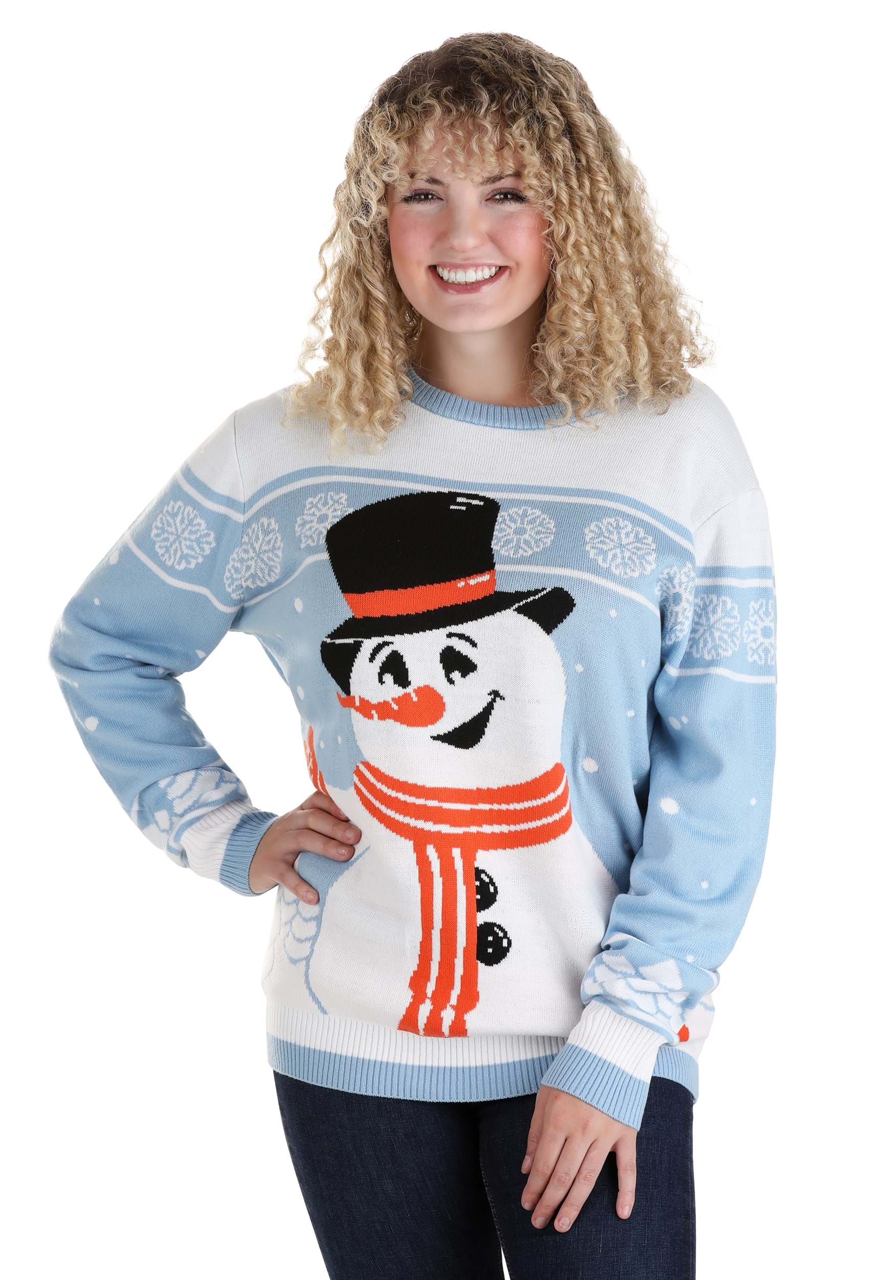 Adult Friendly Snowman Ugly Christmas Sweater