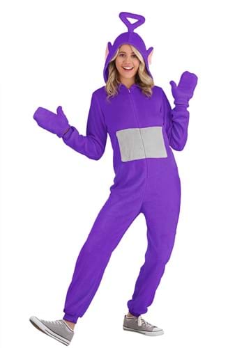 Teletubbies Tinky Winky Jumpsuit Costume Adult Size