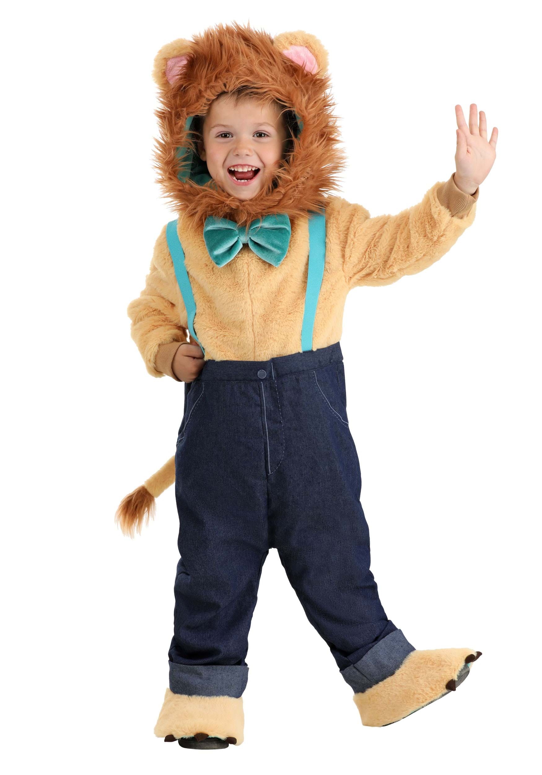 Photos - Fancy Dress POSH FUN Costumes Toddler  Peanut Leo Lion Costume Blue/Orange/Gree 