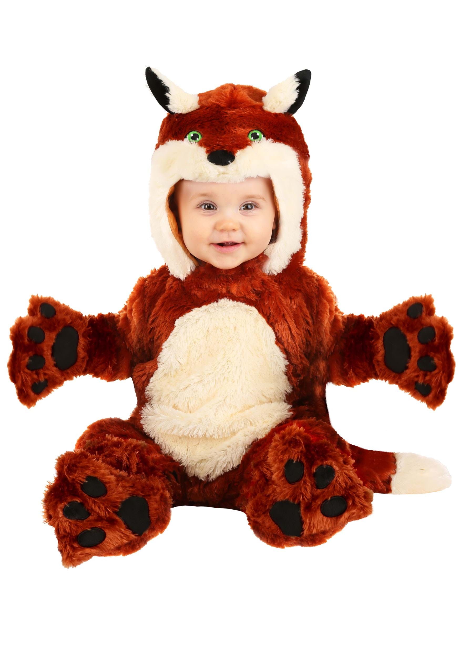 Photos - Fancy Dress Fox FUN Costumes Plush  Costume for Infants Brown FUN2850IN 
