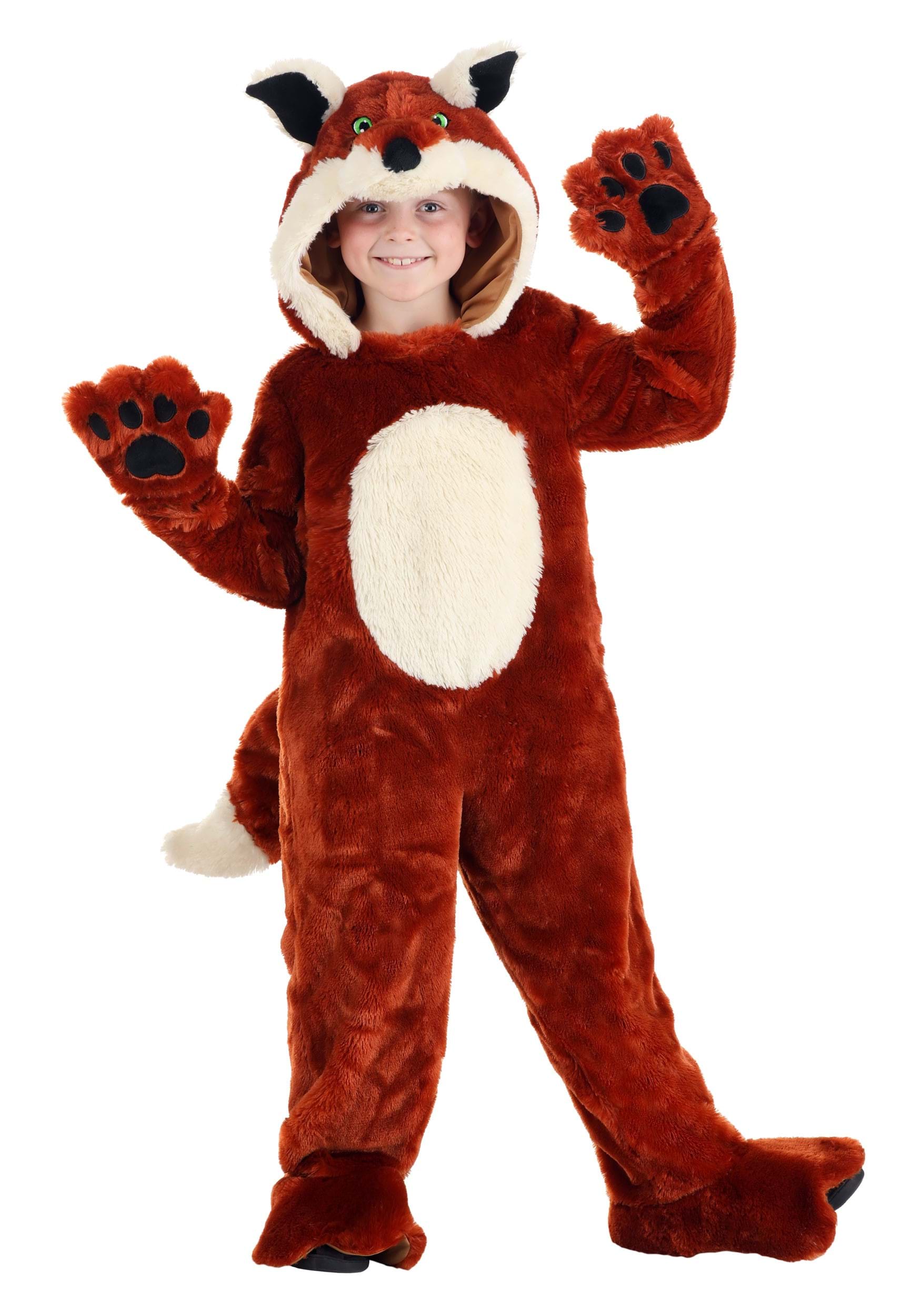 Photos - Fancy Dress Fox FUN Costumes Plush  Costume for Kids Brown FUN2850CH 