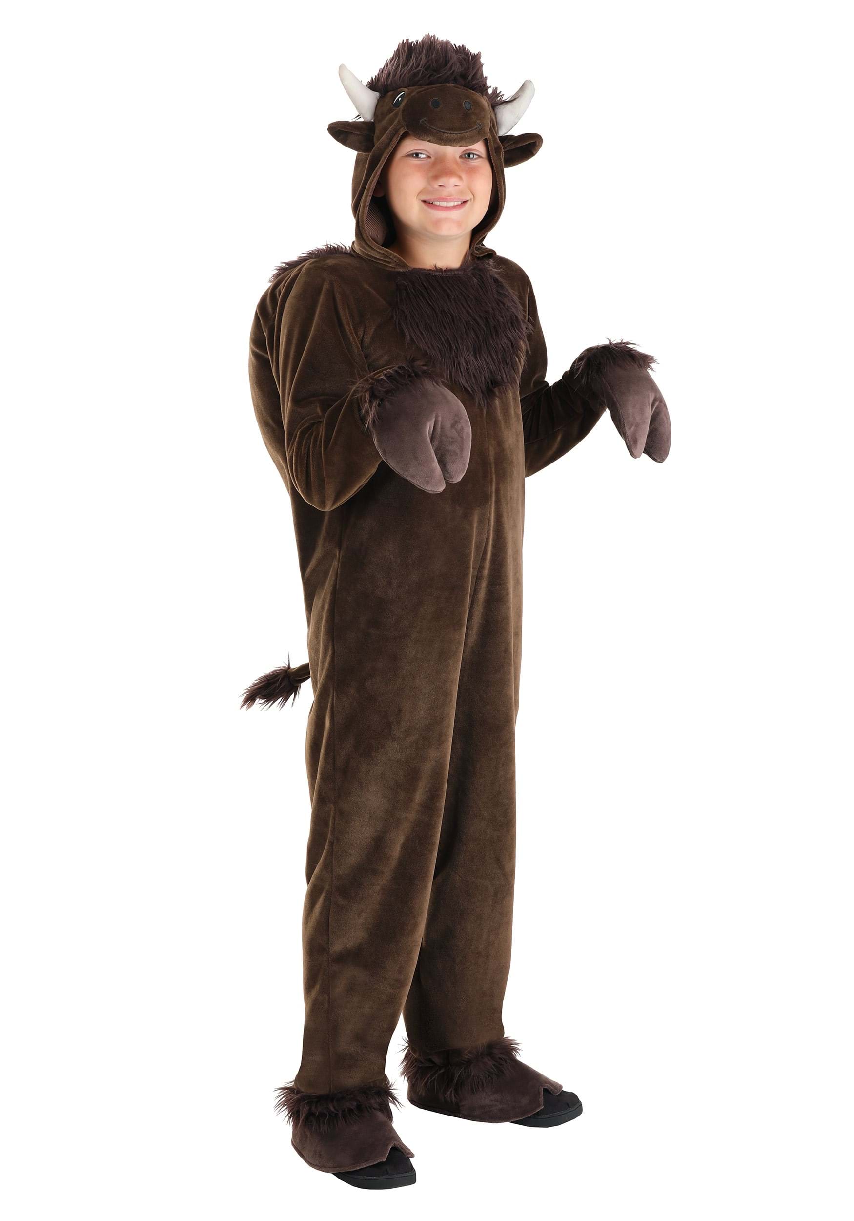 Brown Buffalo Costume for Kids