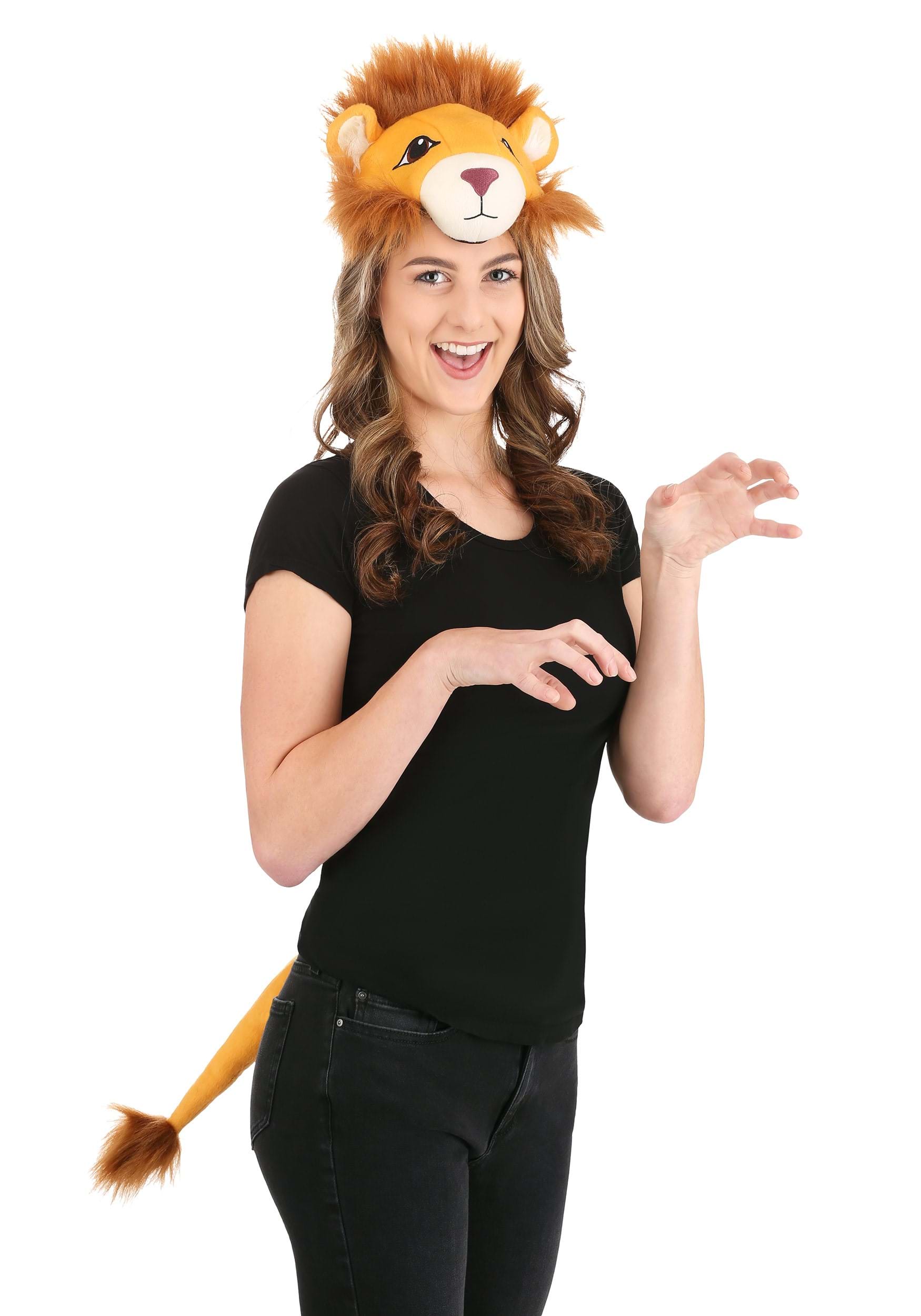 Lion Plush Headband and Tail Kit