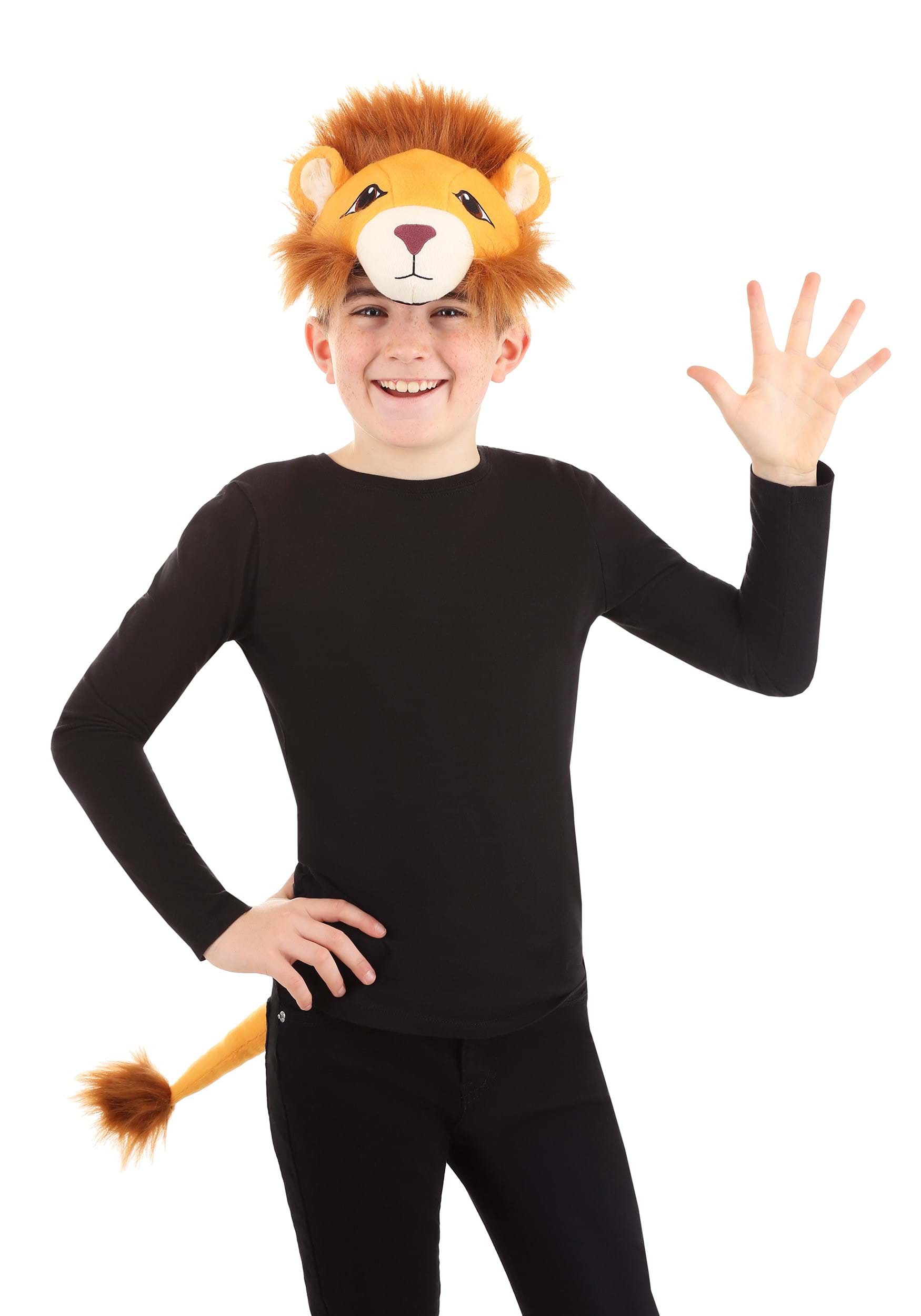 Lion Plush Headband And Tail Kit