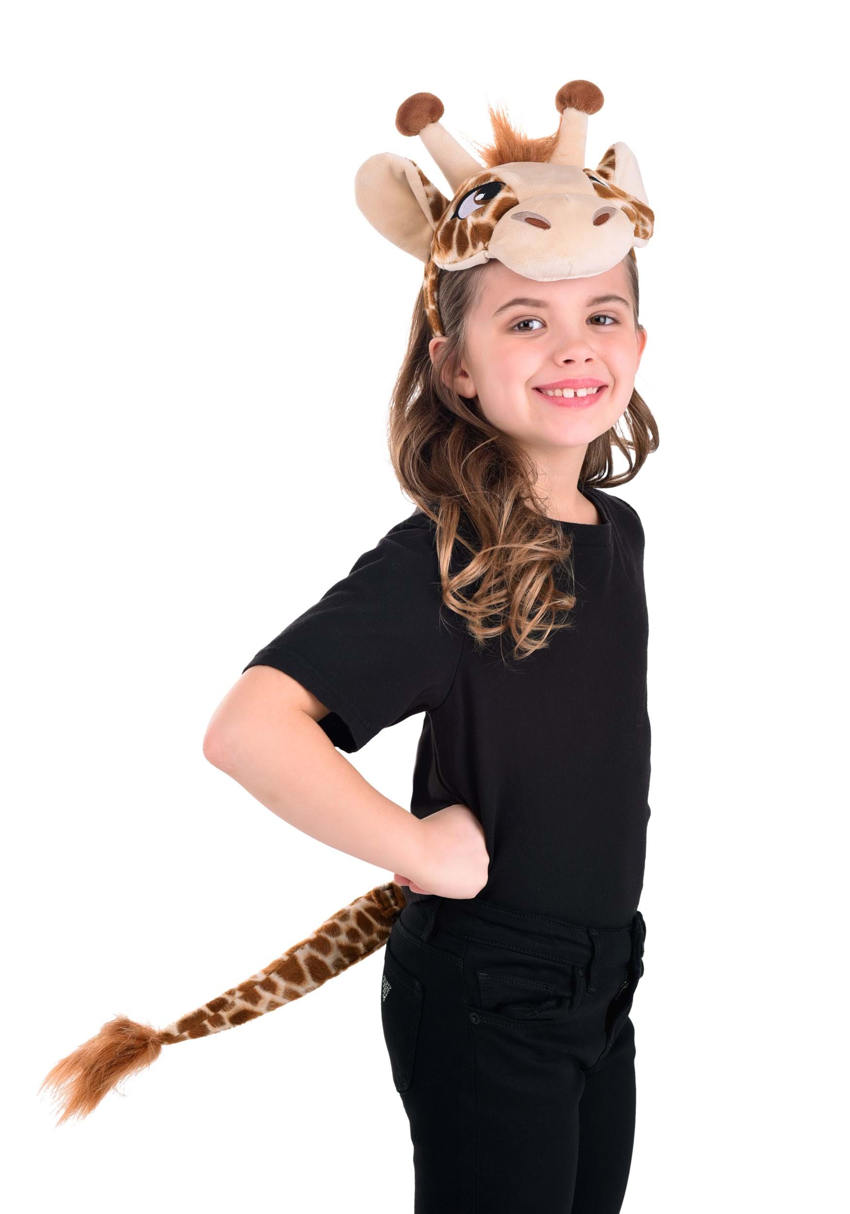 Giraffe Soft Headband & Tail Costume Kit