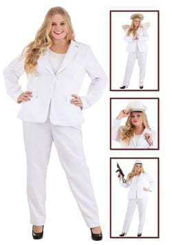 Womens Plus Size White Costume Suit