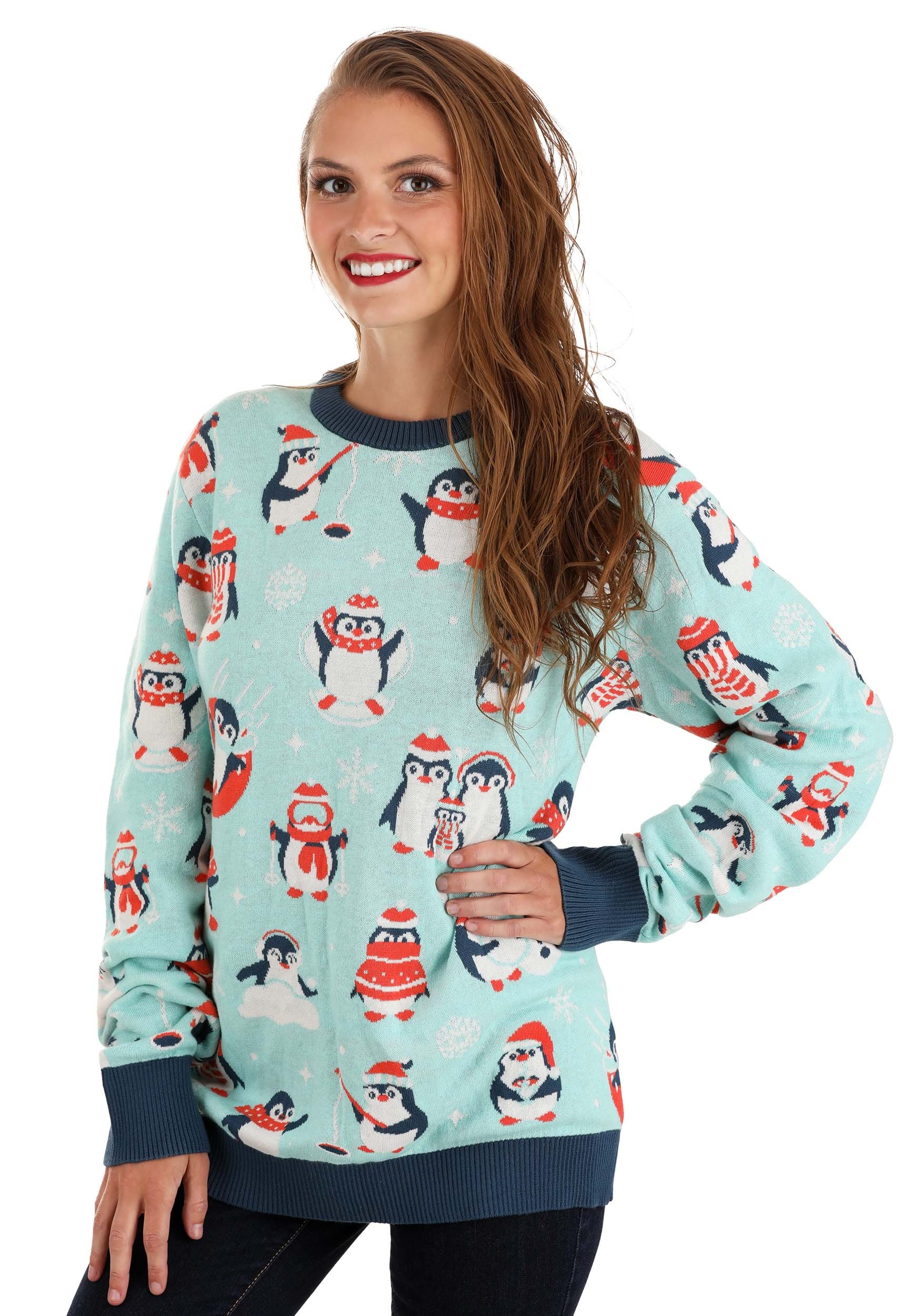 Stay Cool Penguin Ugly Christmas Sweater TWS by Vinco XL