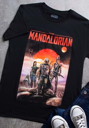 Men's Mandalorian Poster T-Shirt-1