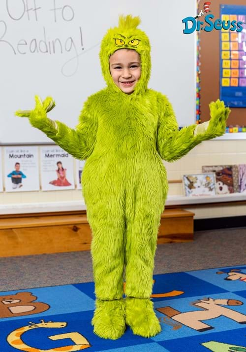 Toddler Classic Grinch Jumpsuit Costume