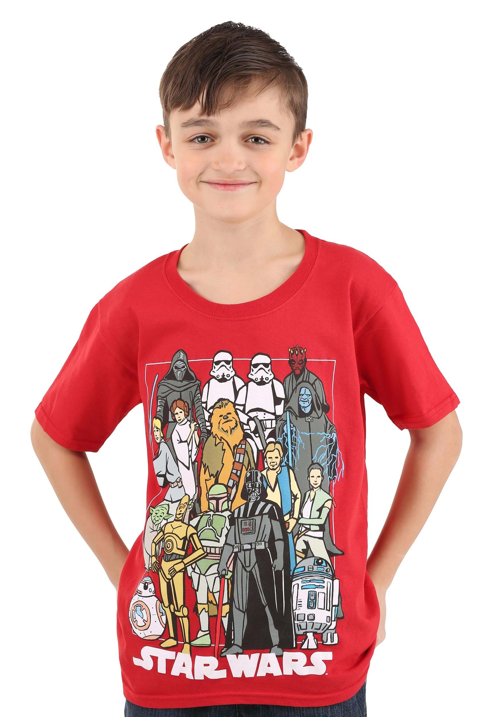 Konvention kor præmie Boys Red Star Wars Character T-Shirt