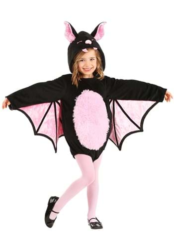 Pink Fuzzy Bat Toddler Costume