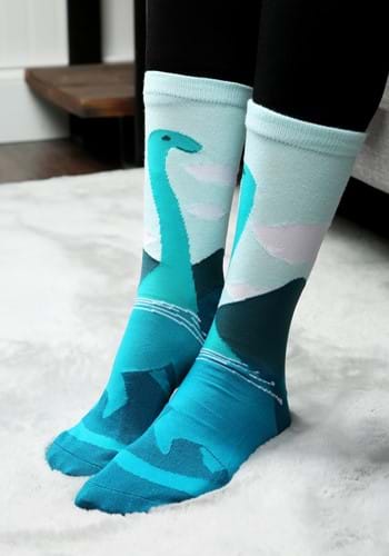 Loch Ness Monster Socks for Adults-1