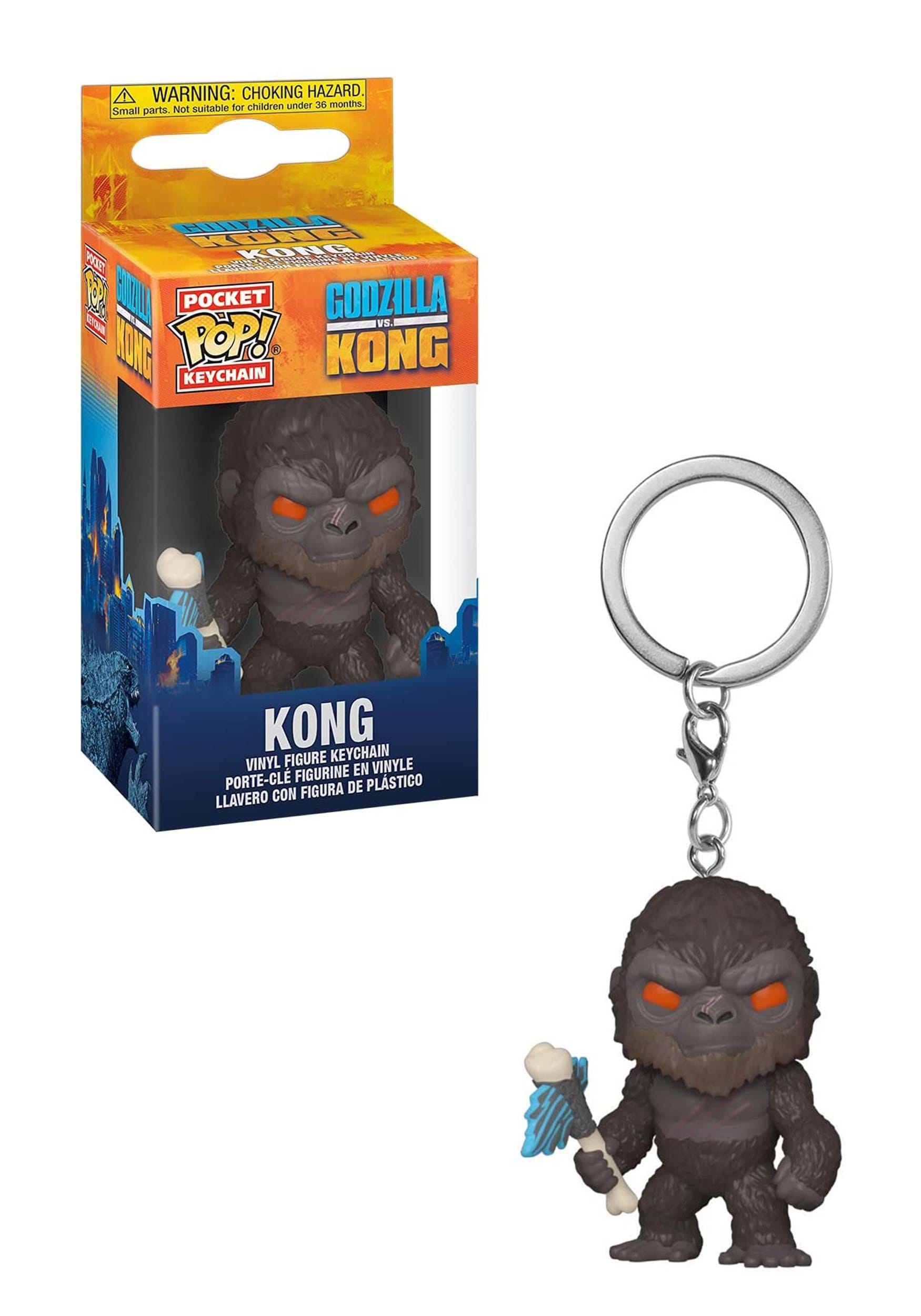 Godzilla Vs Kong- Kong with Battle Axe - Funko POP Keychain