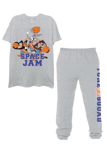Mens Space Jam Tee and Jogger Set