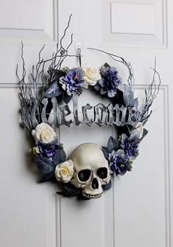 16 Inch Welcome Skull Wreath