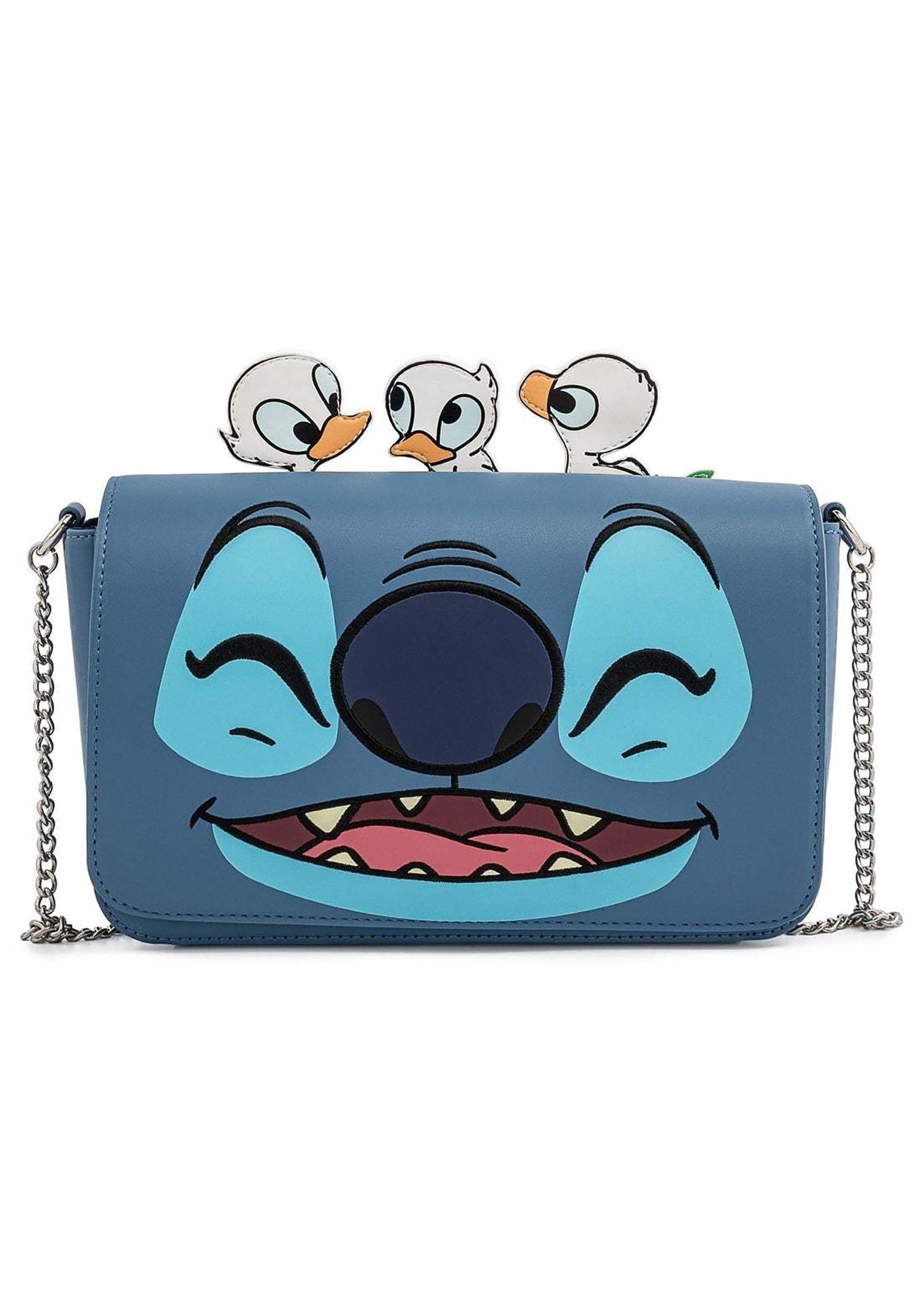 Disney Loungefly Lilo And Stitch Duckies Cosplay Crossbody Bag