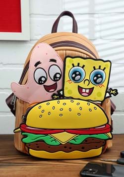 Loungefly Spongebob Krabby Patty Group Mini Backpack-1