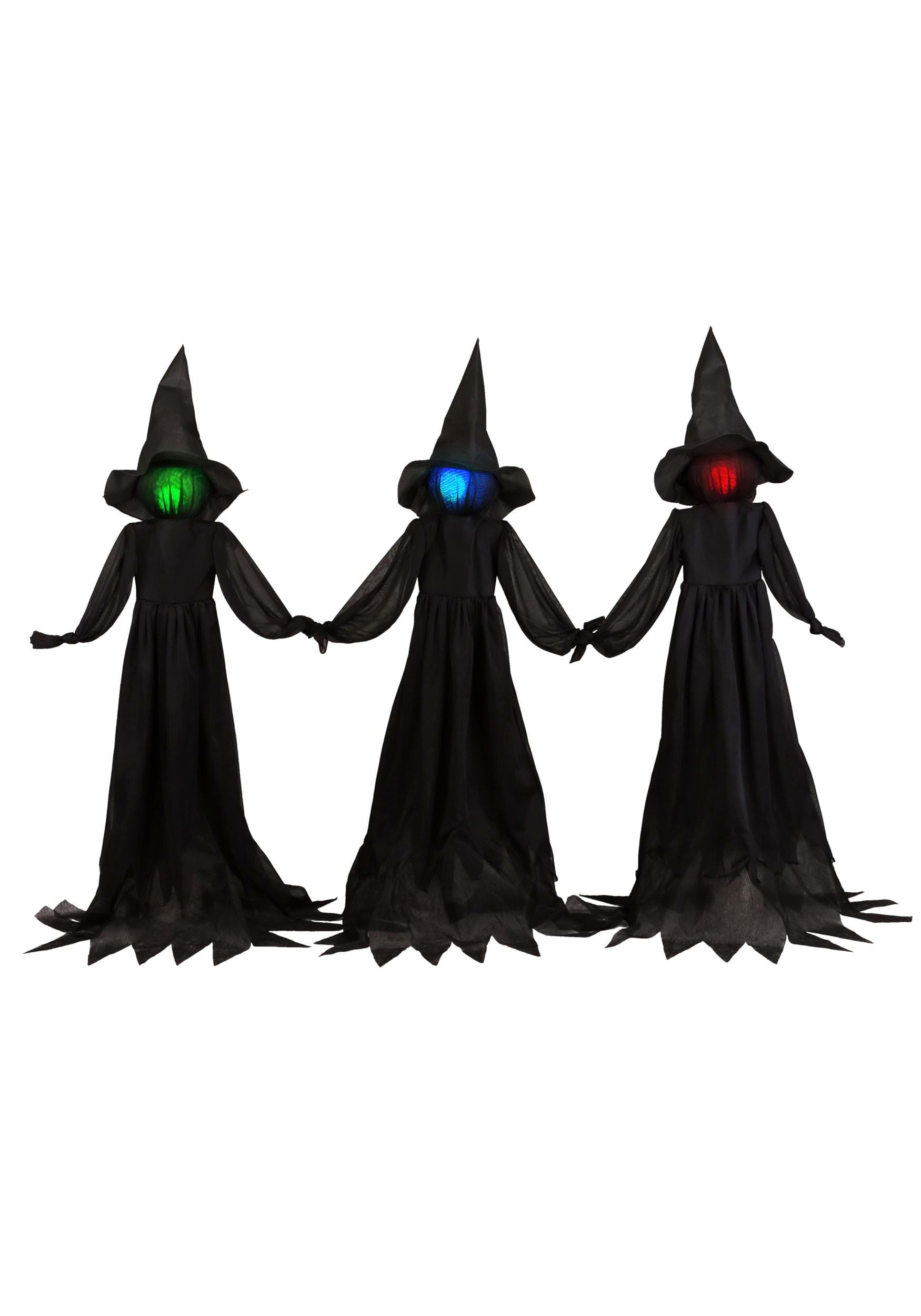 Photos - Other interior and decor FUN Costumes 4FT Holding Hands Witches Halloween Decoration Green/Blac