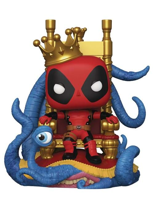 Funko Pop Deluxe Marvel Heroes King Deadpool on Throne