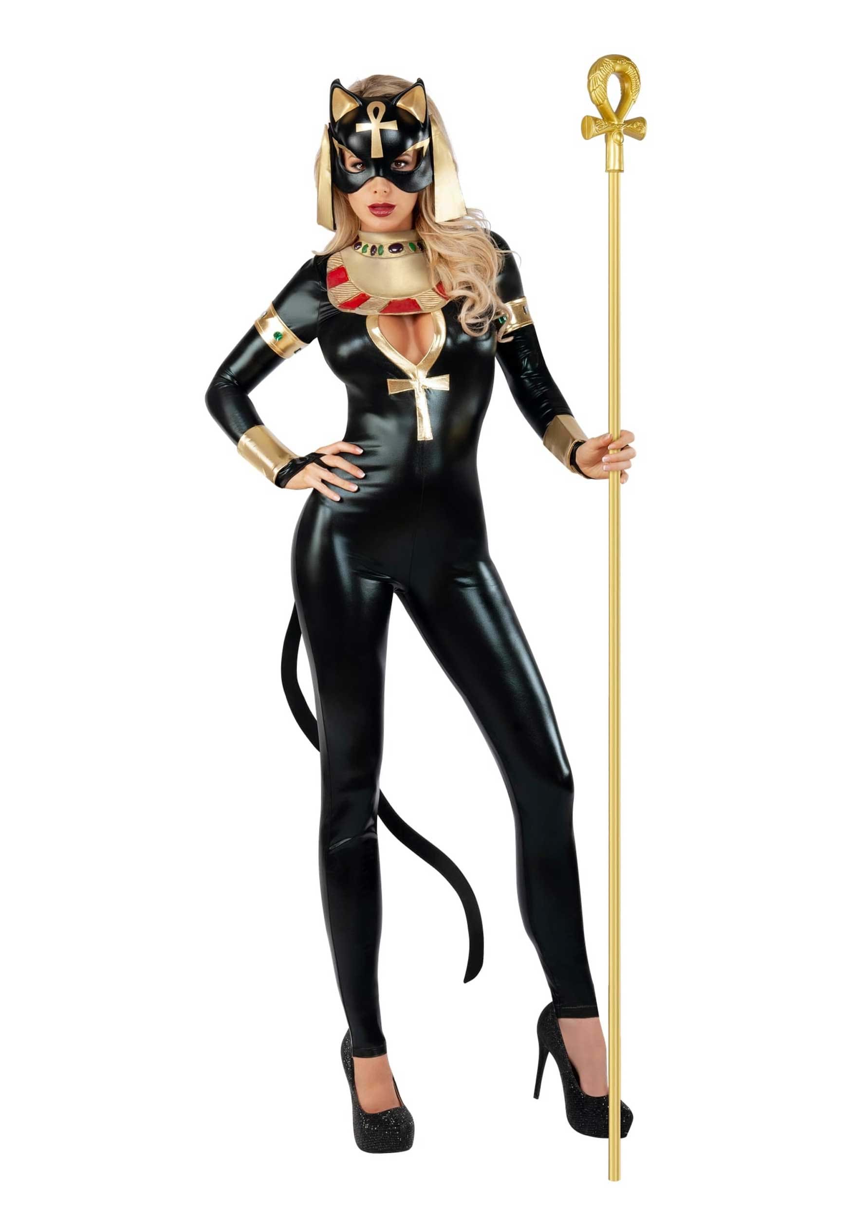 Plus Size Egyptian Catsuit Costume For Women , Plus Size Costumes