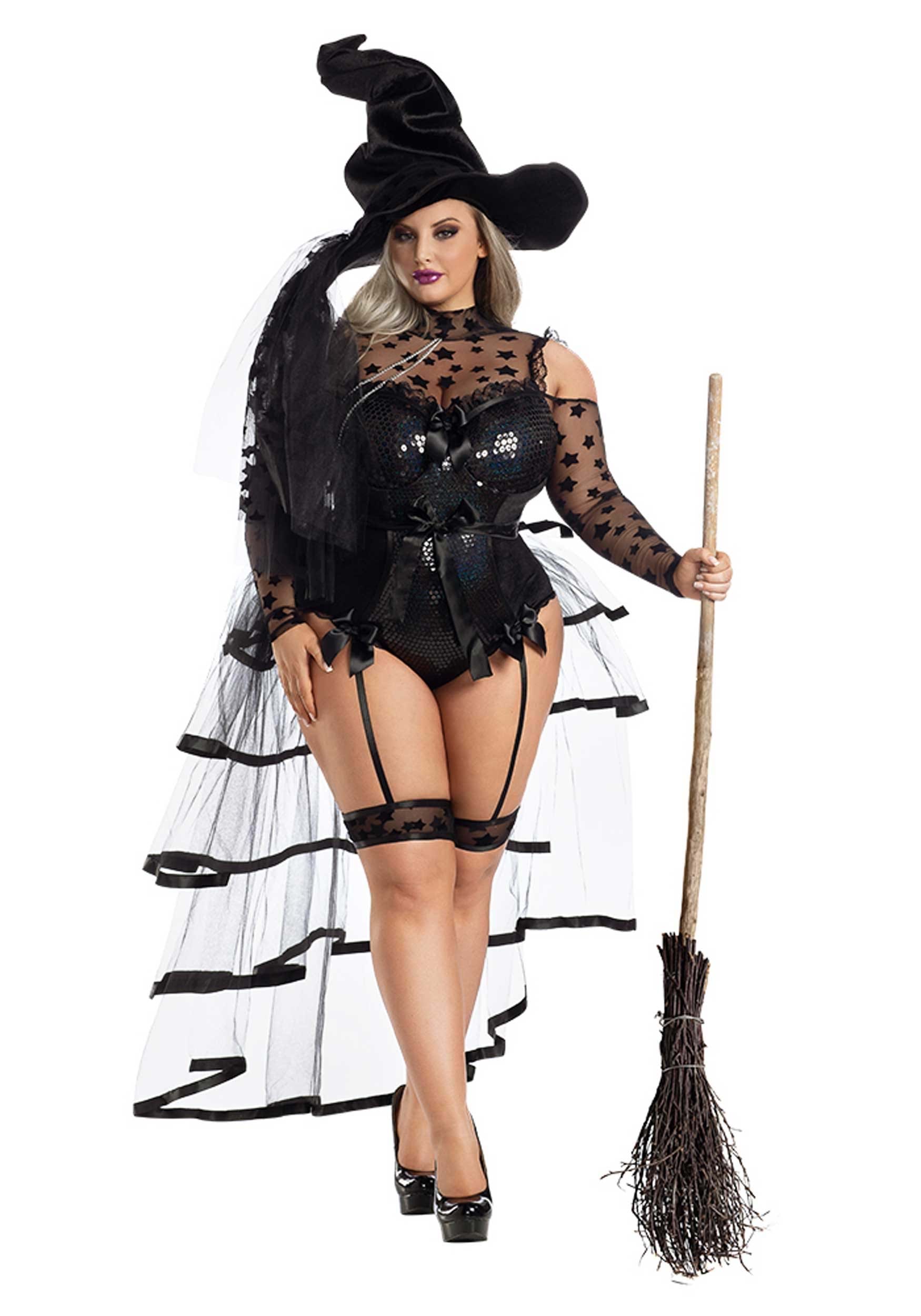 Plus Size Starstruck Witch Costume for Women